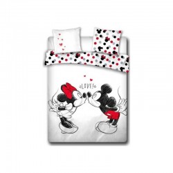 Jogo de cama Minnie e Mickey