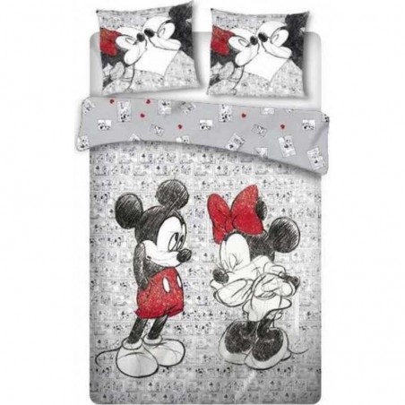 Jogo de cama Minnie e Mickey