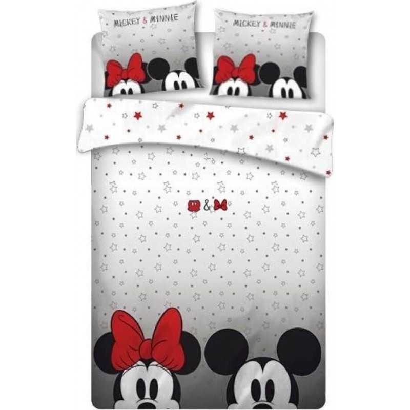 Jogo de cama Minnie e Mickey