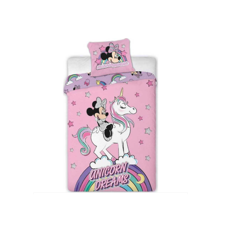 Jogo de cama Minnie Unicórnio