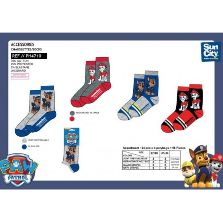 Pack de 4 meias Paw Patrol