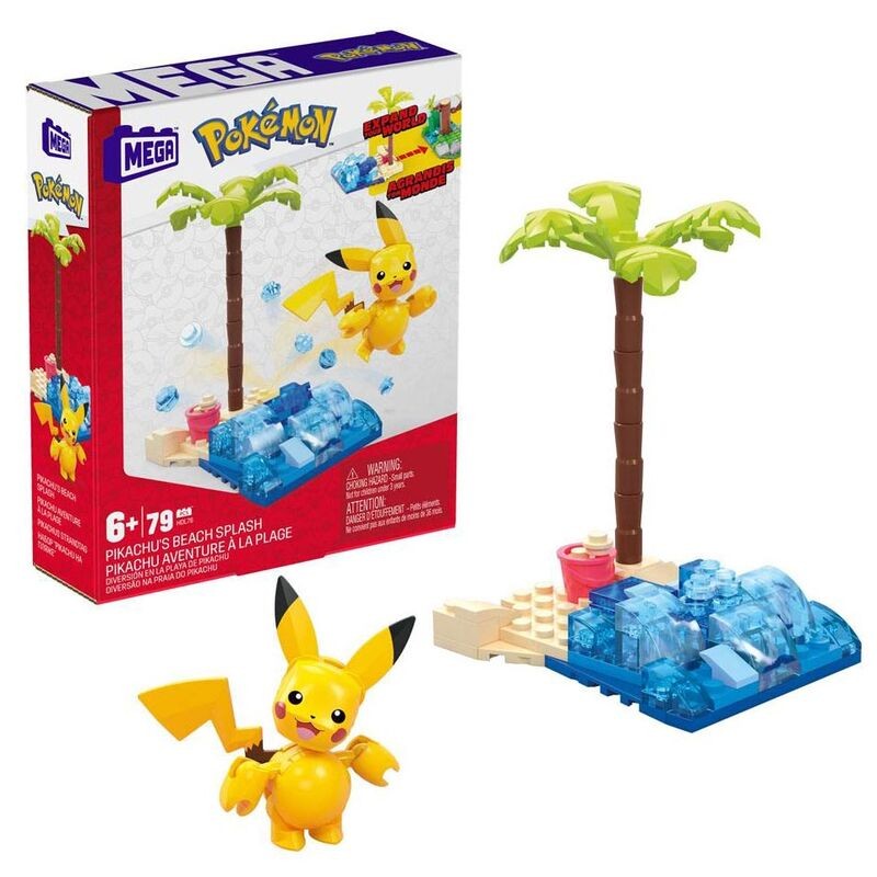 Kit Mega Construx Pikachu Beach Splash Pokemon