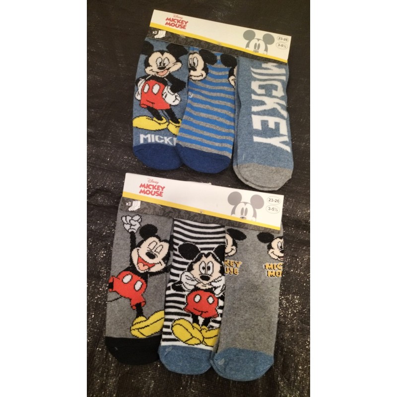 Pack 6 meias Mickey Mouse