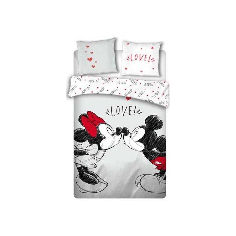 Jogo de cama Minnie e Mickey