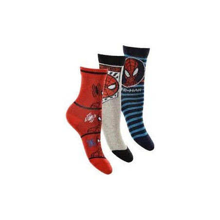 Pack 3 pares de meias Spiderman