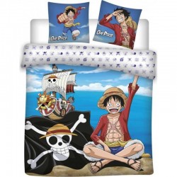 Conjunto cama casal One Piece algodão