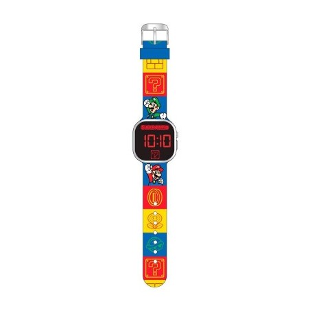 Relógio digital led Super Mario