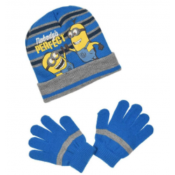 Conjunto de gorro e luvas Minions