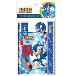 Conjunto papelaria Sonic 5pcs