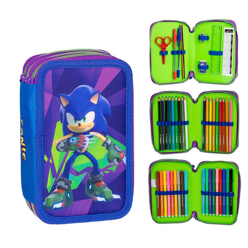 Plumier triplo Sonic Prime