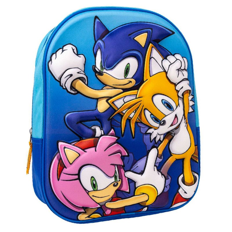 Mochila pré-escolar 3D Sonic