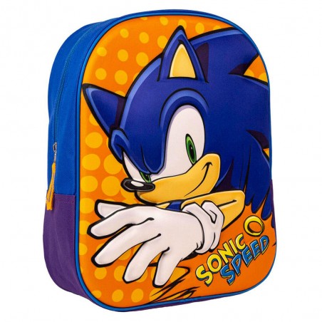 Mochila pré-escolar 3D Sonic