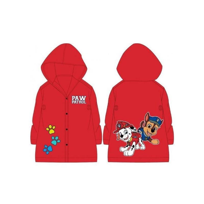 Capa chuva com capuz Paw Patrol