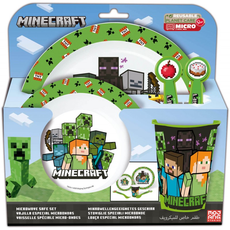 Set pequeno almoço 5 pcs Minecraft