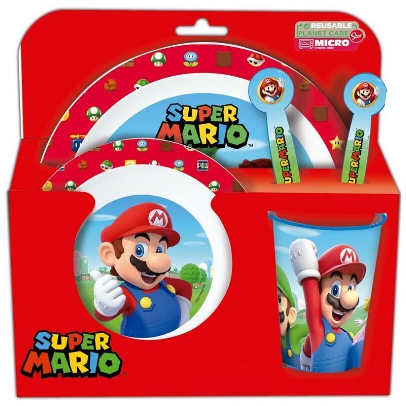 Set pequeno almoço 5 pcs Super Mario