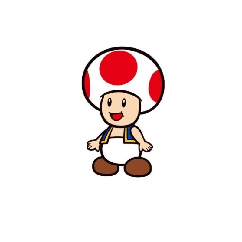 Almofada 3D Super Mario Toad