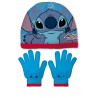 Conjunto gorro e luvas Stitch