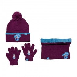 Conjunto gorro, gola e luvas Frozen