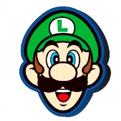 Almofada 3D Luigi Super Mário
