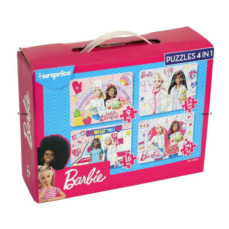 Puzzle Barbie 4 em 1