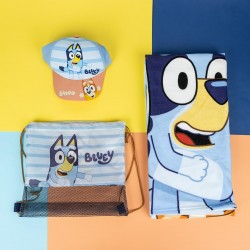 Conjunto saco, boné e toalha Bluey