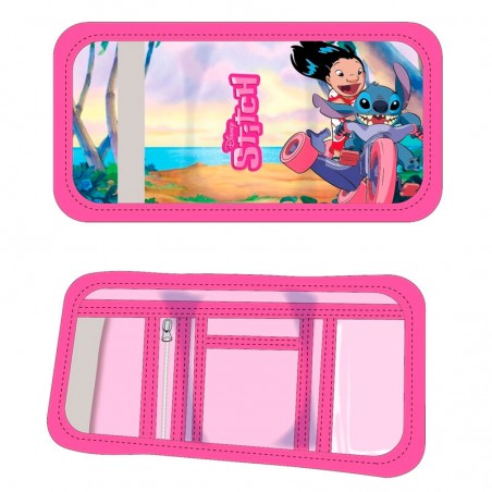 Carteira de velcro Lilo & Stitch