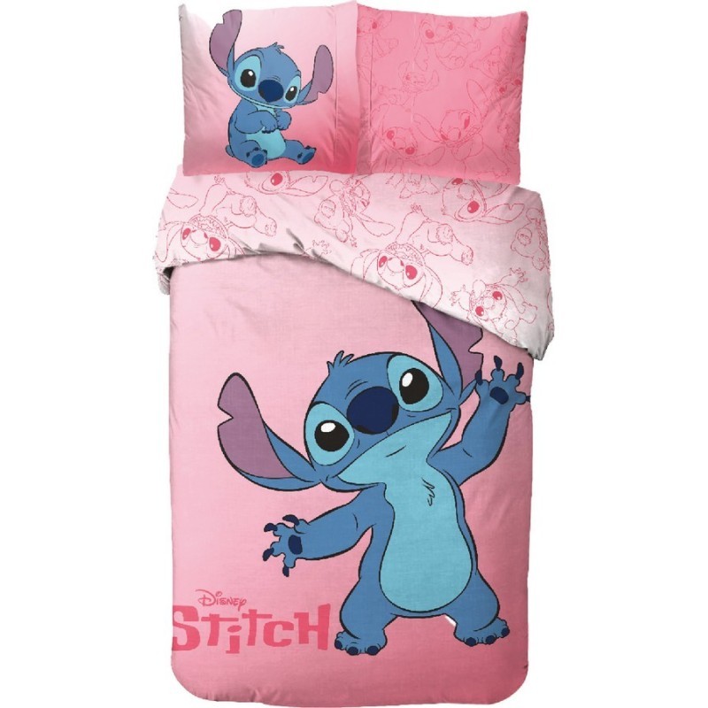 Conjunto de cama solteiro Stitch