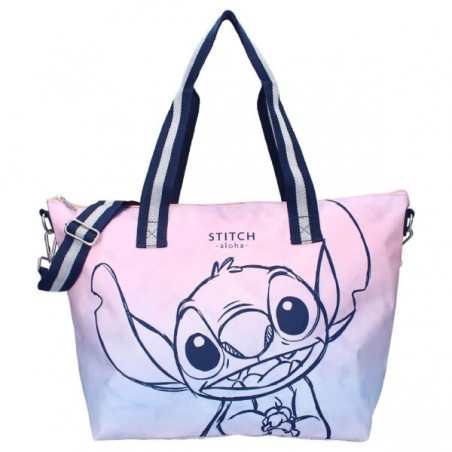 Mala shopping com fecho Stitch