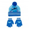 Conjunto gorro e luvas Stitch