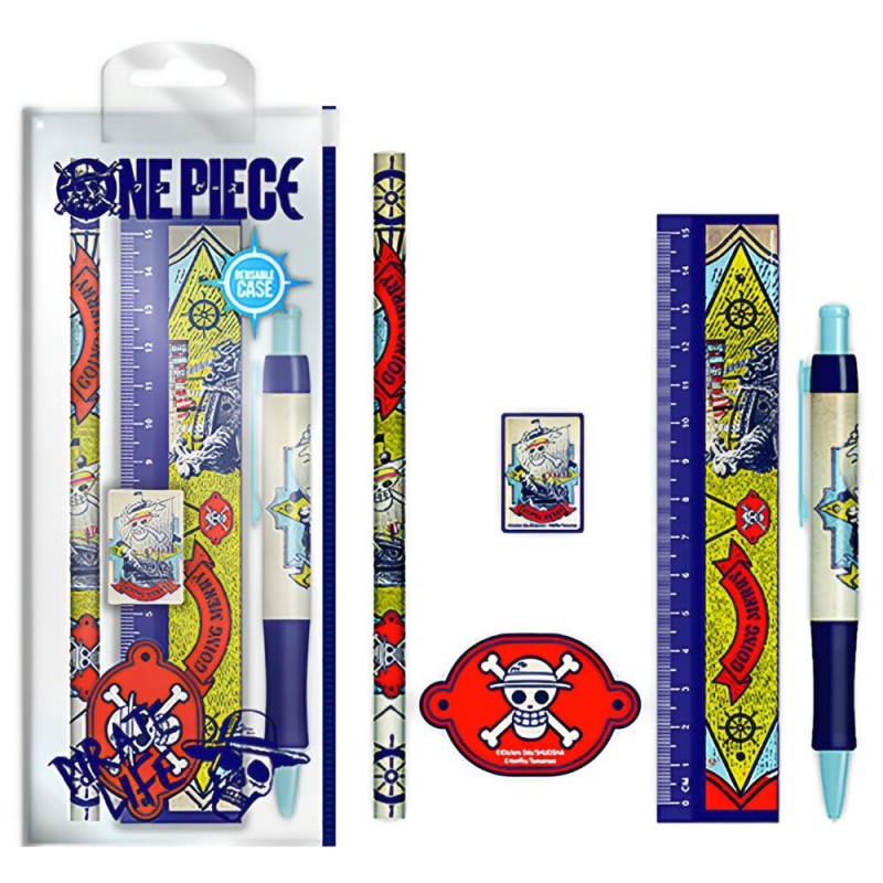 Set papelaria Onepiece 5pcs