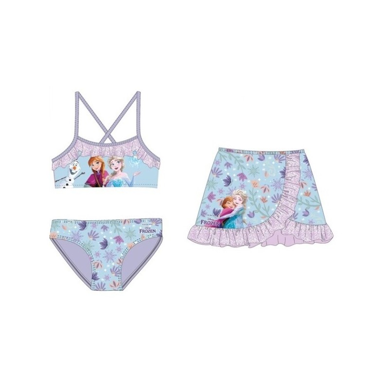 Conjunto biquini e pareo Frozen