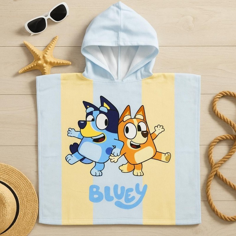 Poncho de praia Bluey