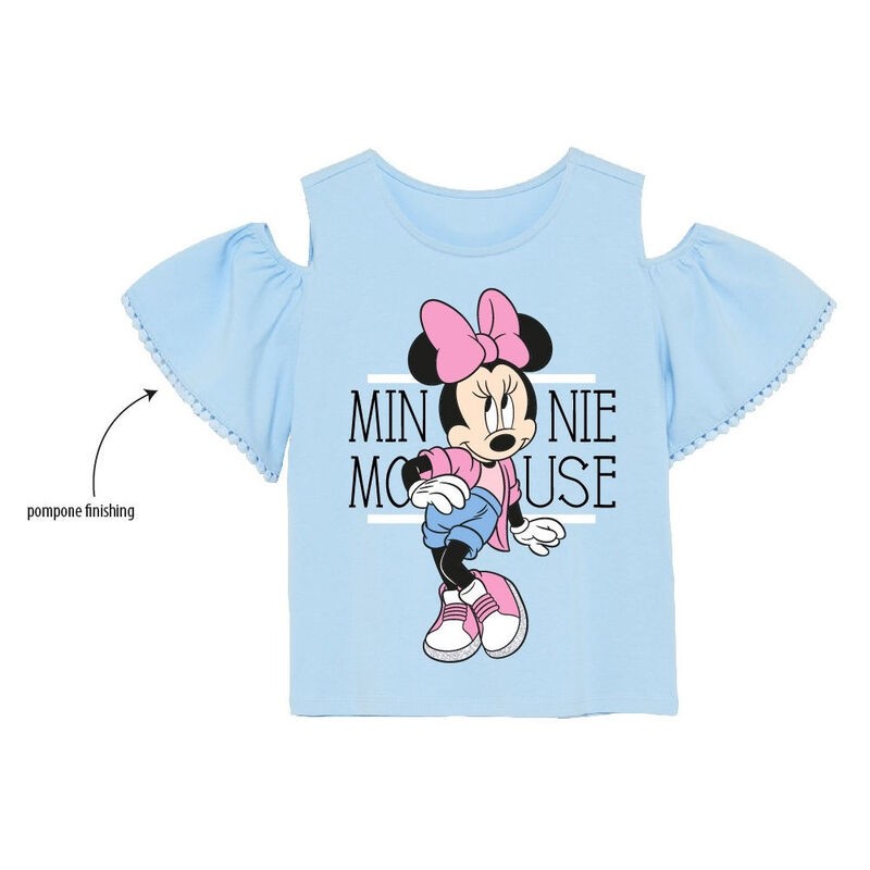 T-shirt pompons Minnie