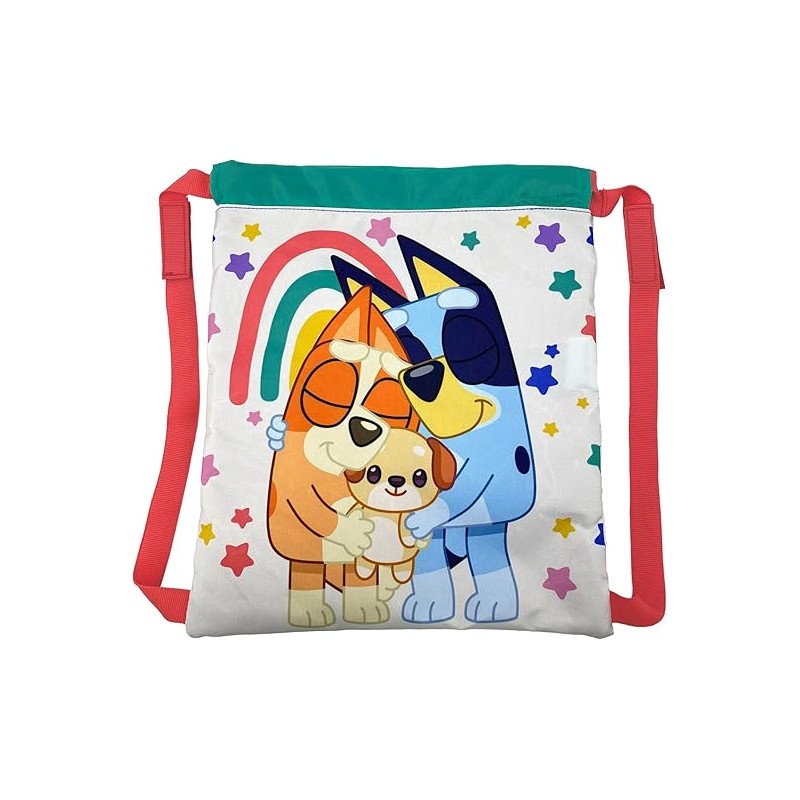 Saco mochila cordões Bluey