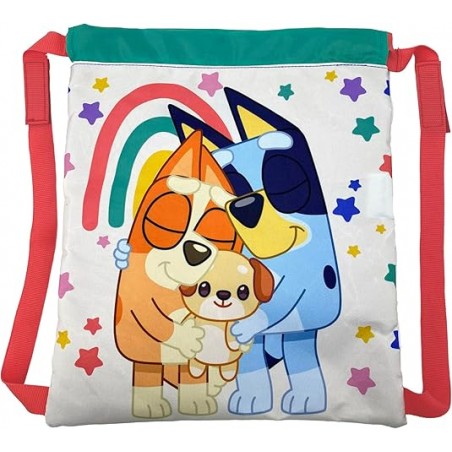 Saco mochila cordões Bluey