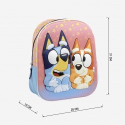 Mochila 3D pré-escolar Bluey