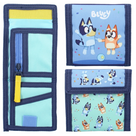 Carteira de velcro Bluey