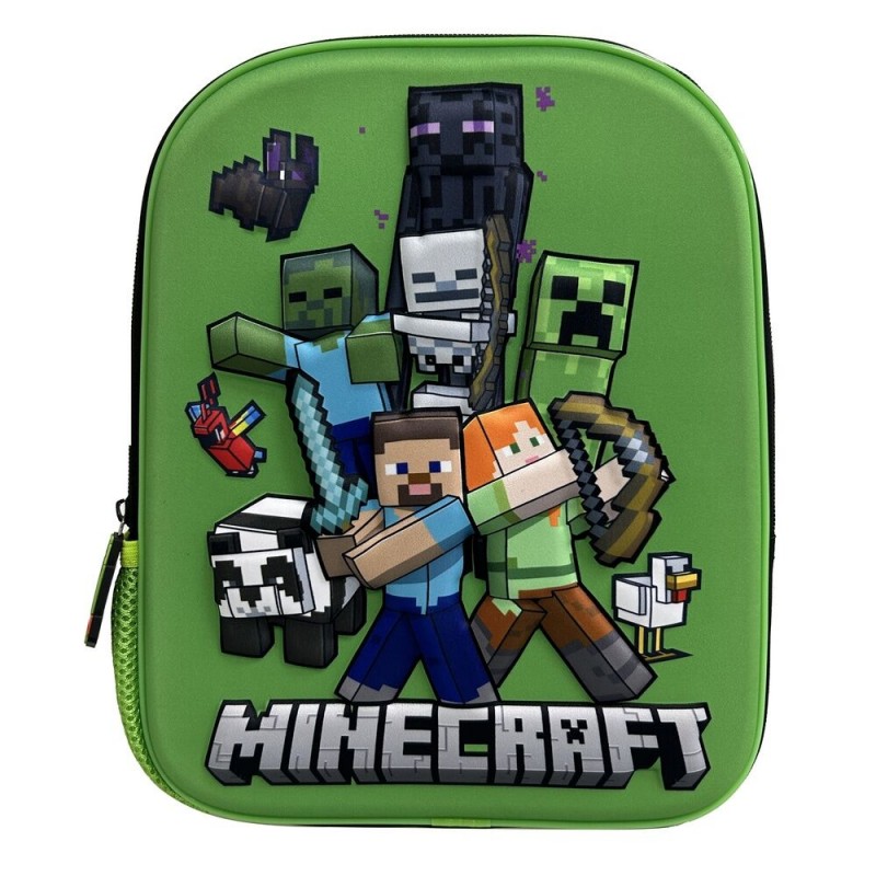 Mochila 3D pré-escolar Minecraft