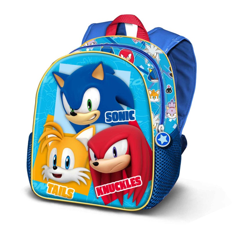 Mochila 3D pré-escolar Sonic