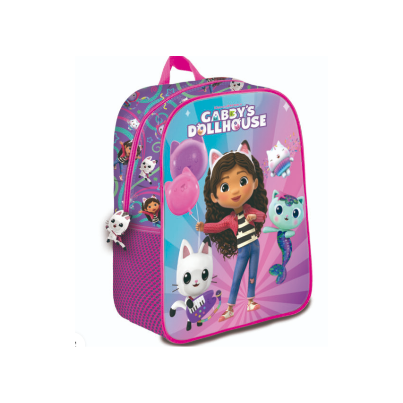 Mochila 3D pré-escolar Gabby's Dollhouse